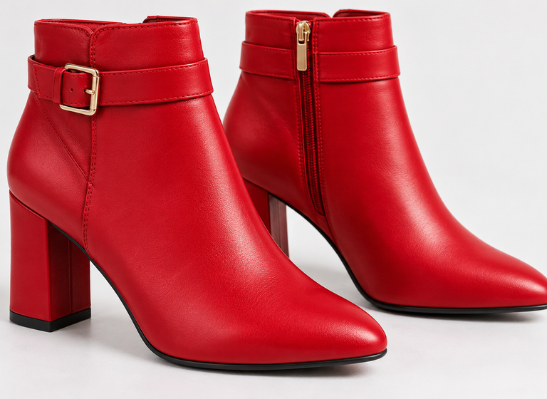 Red woman boot